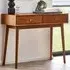 Lowry 2 Drawer Writing Desk - Grey, Cherry Ash