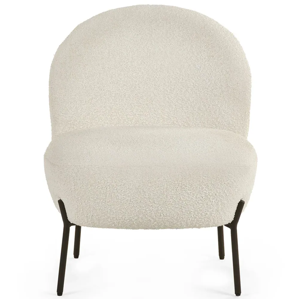 Lulu Accent Chair - Cream, Boucle