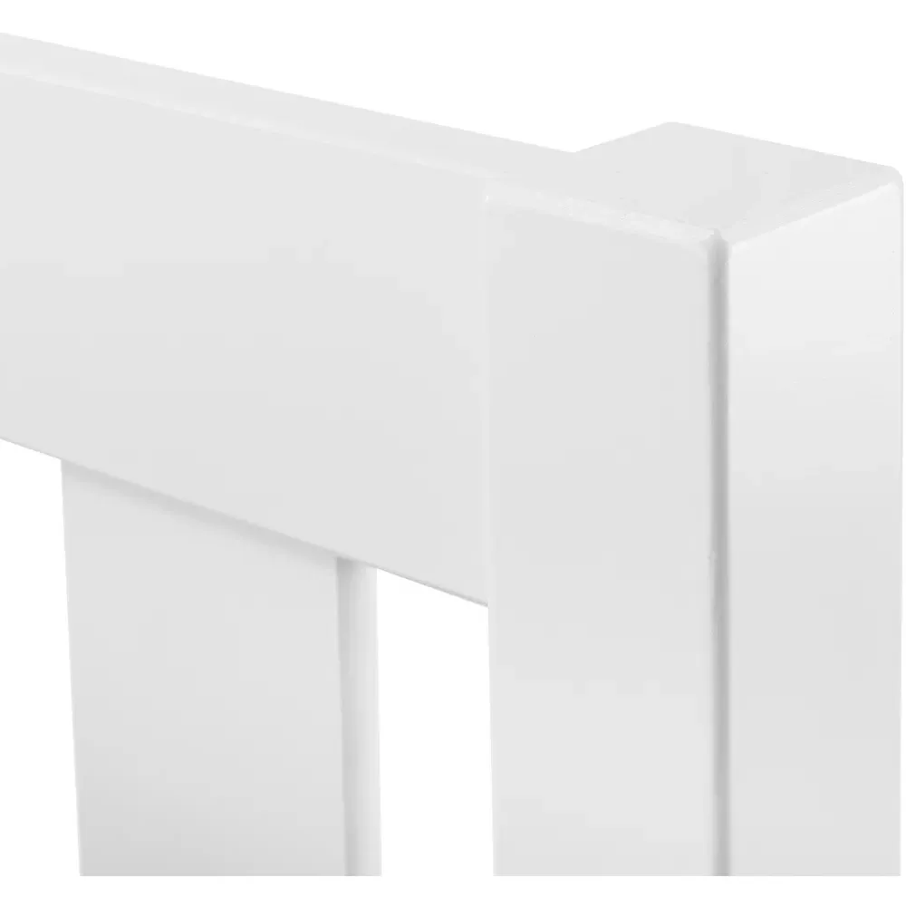 Luna Double Bed Frame - White, Pine