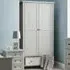 Maine 2 Door Combination Wardrobe with Drawer - Grey
