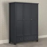 Maine 3 Door 2 Drawer Combination Wardrobe - Anthracite