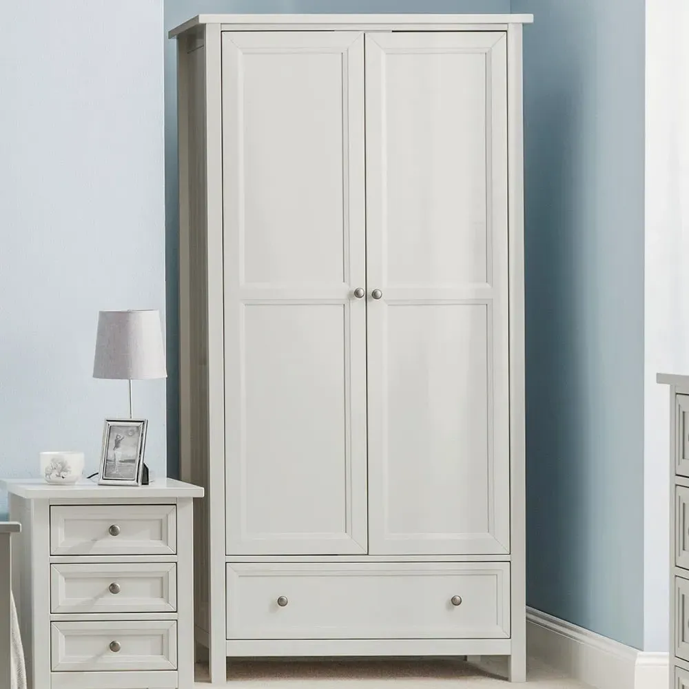 Maine 3 Door 2 Drawer Combination Wardrobe - Grey