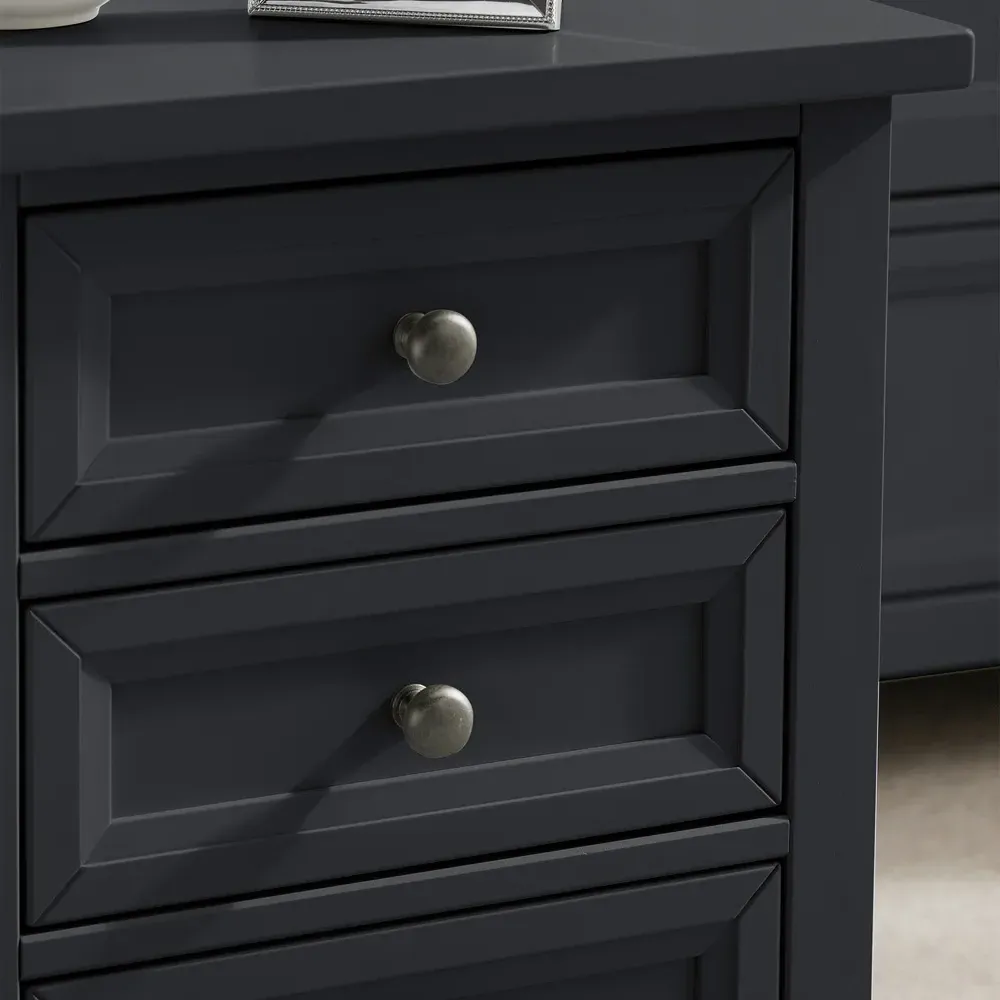 Maine 3 Drawer Bedside Table - Anthracite