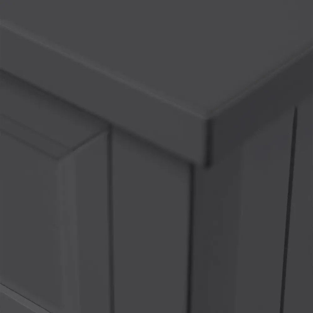 Maine 3 Drawer Bedside Table - Anthracite