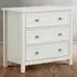 Maine 3 Drawer Wide Chest of Drawers - Dove Grey