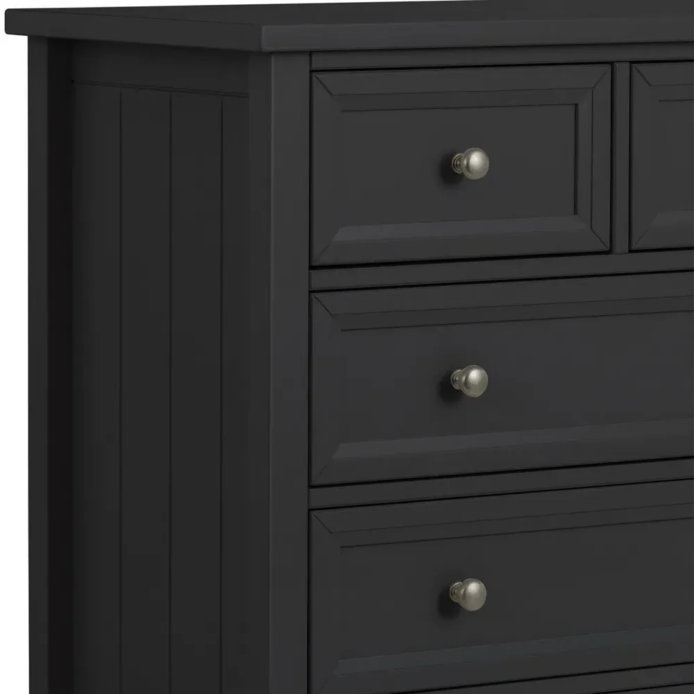 Maine 5 Drawer Chest of Drawers - Anthracite