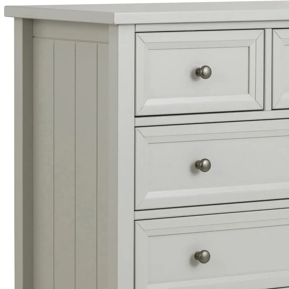 Maine 5 Drawer Chest of Drawers - Dove Grey