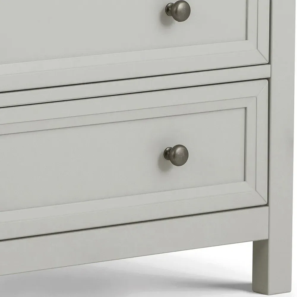 Maine 5 Drawer Chest of Drawers - Dove Grey