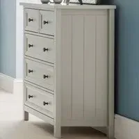 Maine 5 Drawer Chest of Drawers - Dove Grey