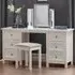Maine 6 Drawer Dressing Table - Surf White