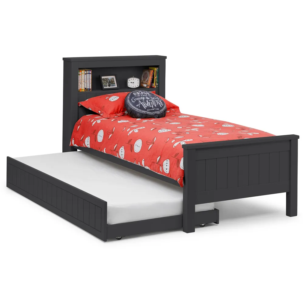 Maine Bookcase Bed with Underbed - Anthracite