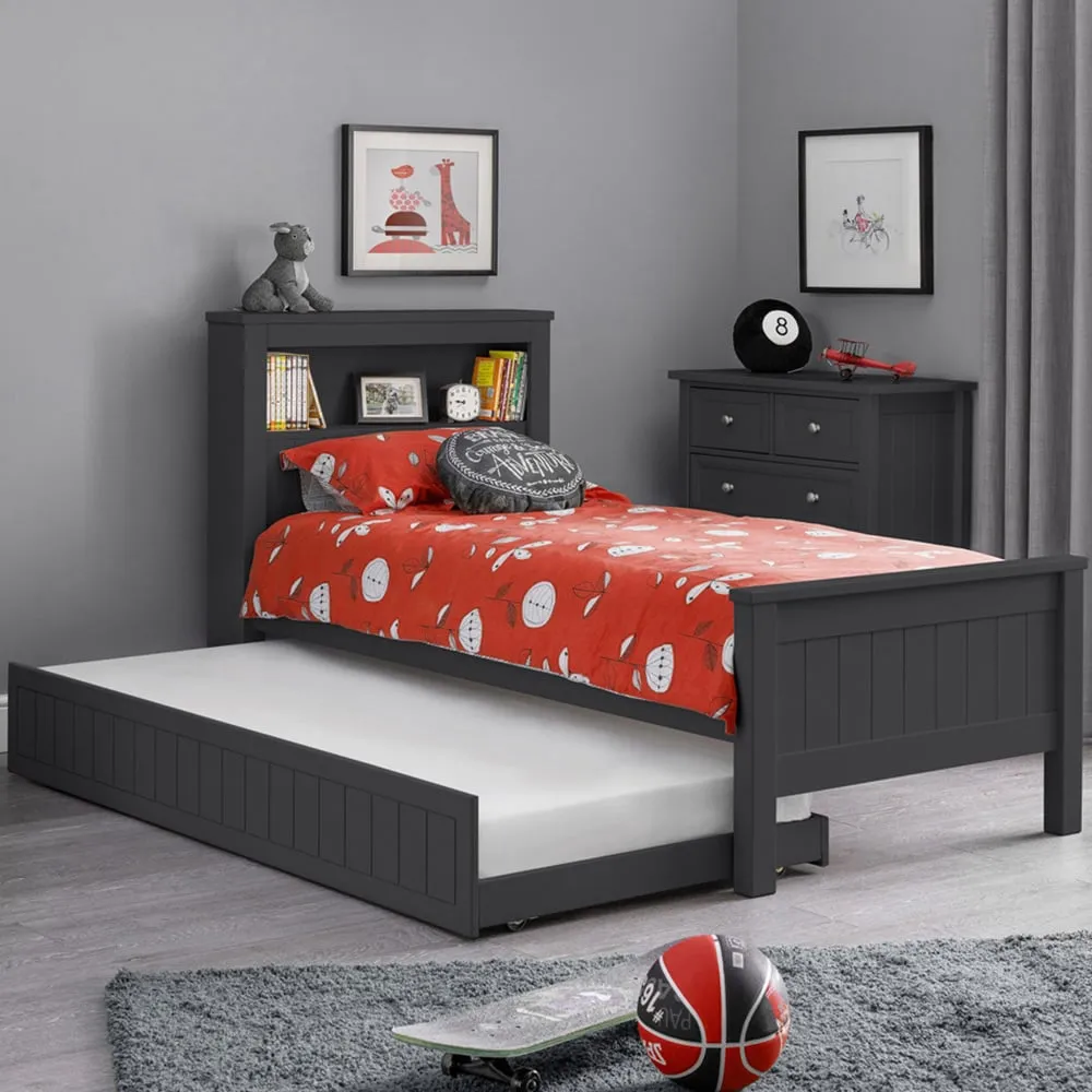 Maine Bookcase Bed with Underbed - Anthracite
