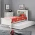 Maine Bookcase Bed with Underbed - White, MDF