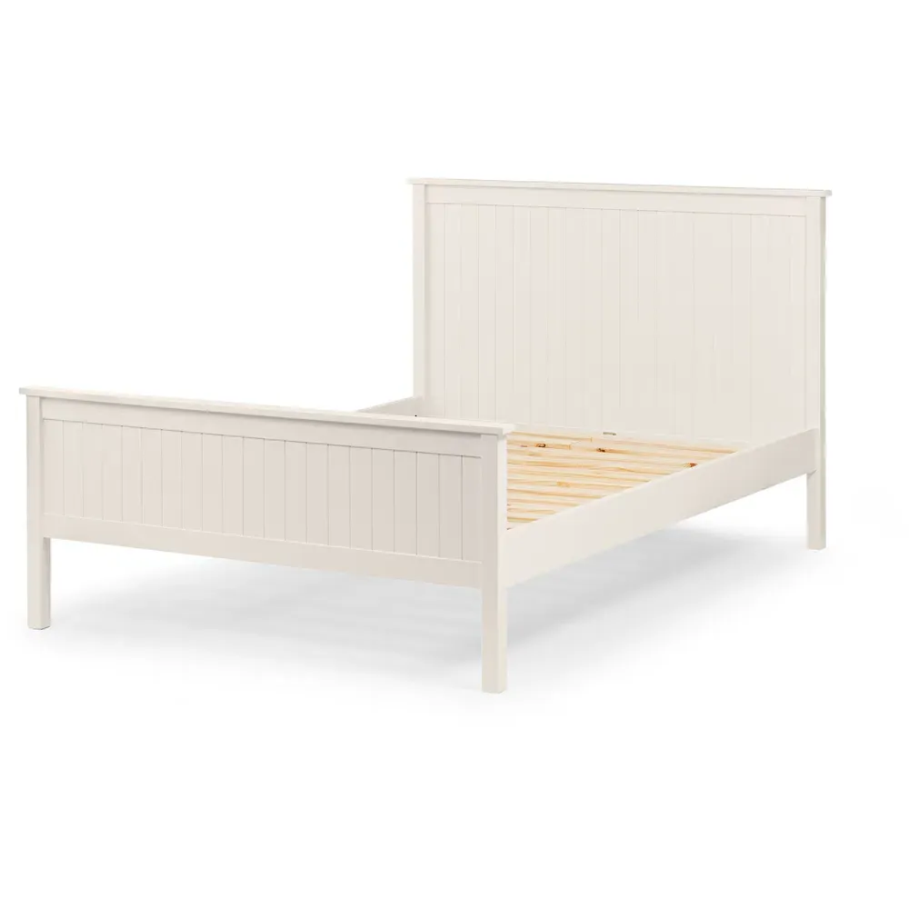 Maine Double Bed Frame - White