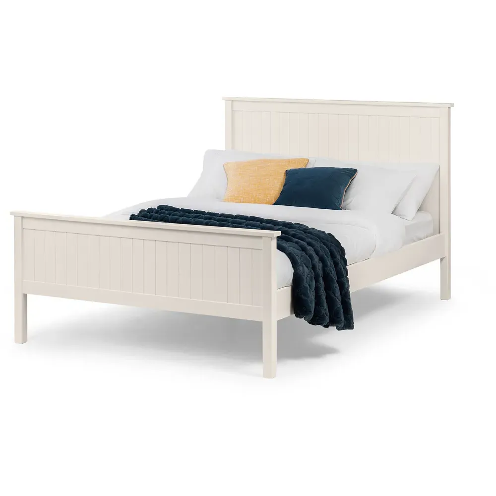 Maine Double Bed Frame - White