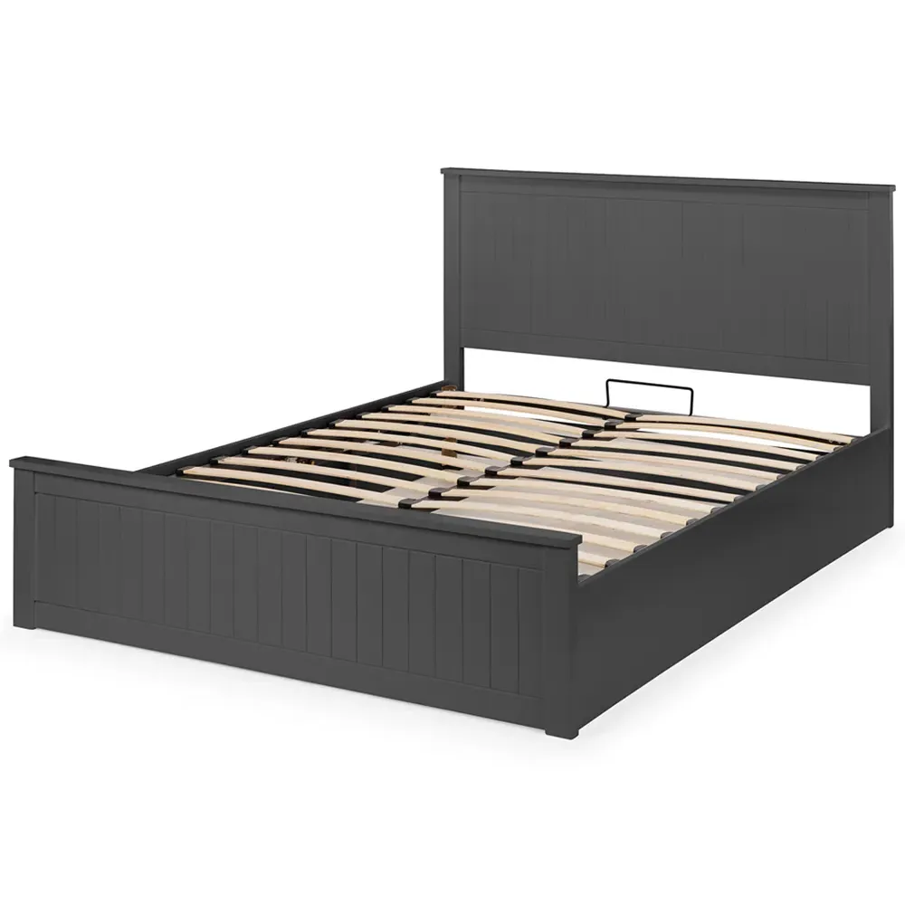 Maine Double Ottoman Bed with Storage - Anthracite