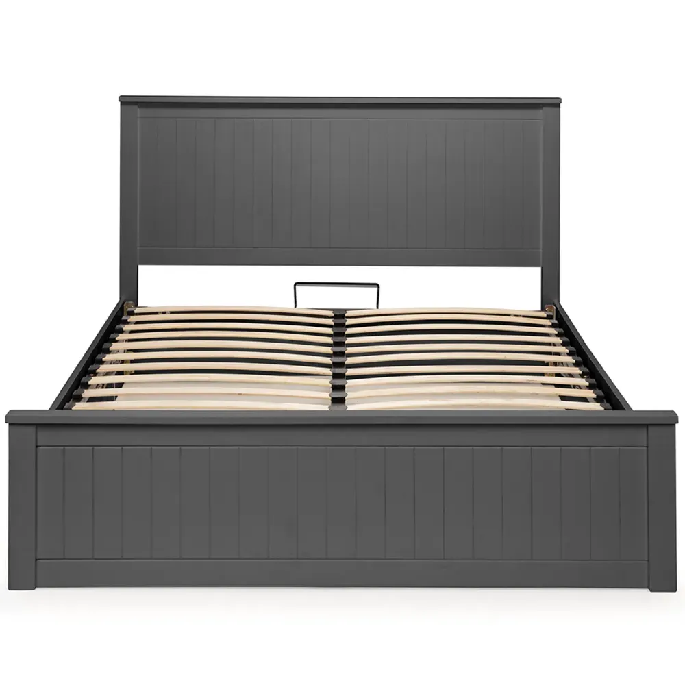 Maine Double Ottoman Bed with Storage - Anthracite