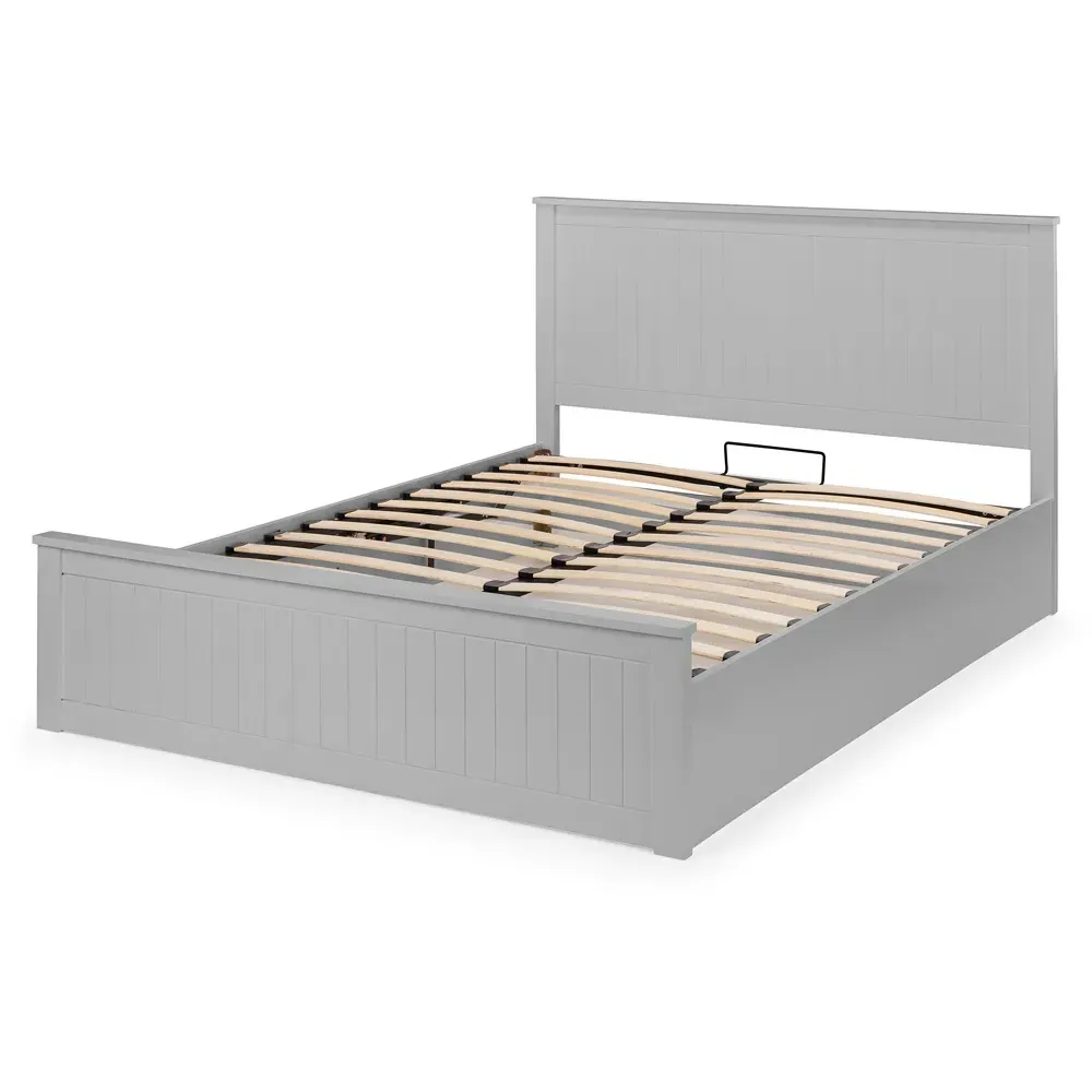 Maine Double Ottoman Bed with Storage - Grey