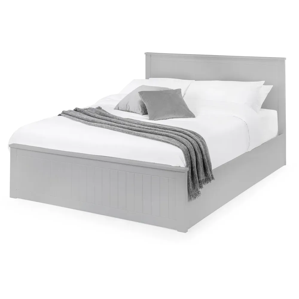 Maine Double Ottoman Bed with Storage - Grey