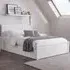 Maine Double Ottoman Bed with Storage - White