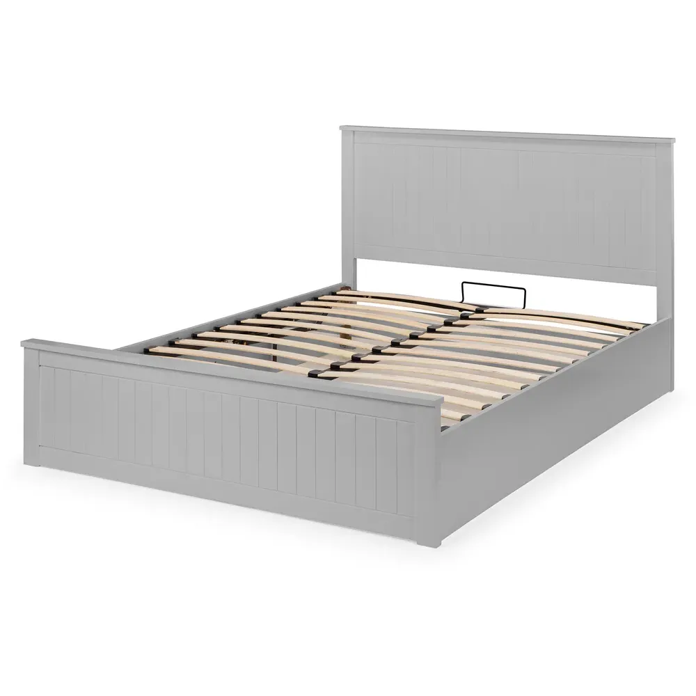 Maine King Ottoman Bed with Storage - Grey
