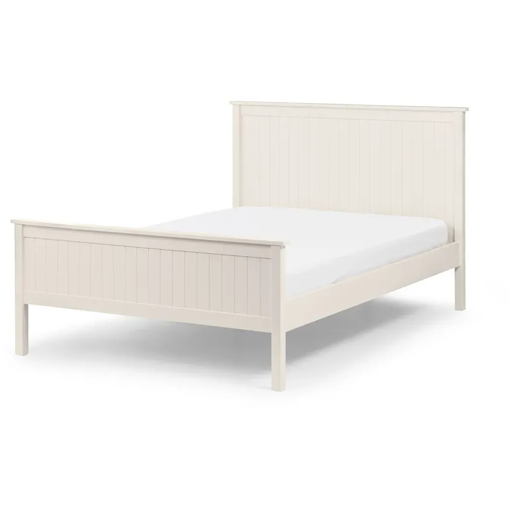 Maine King Size Bed Frame - White