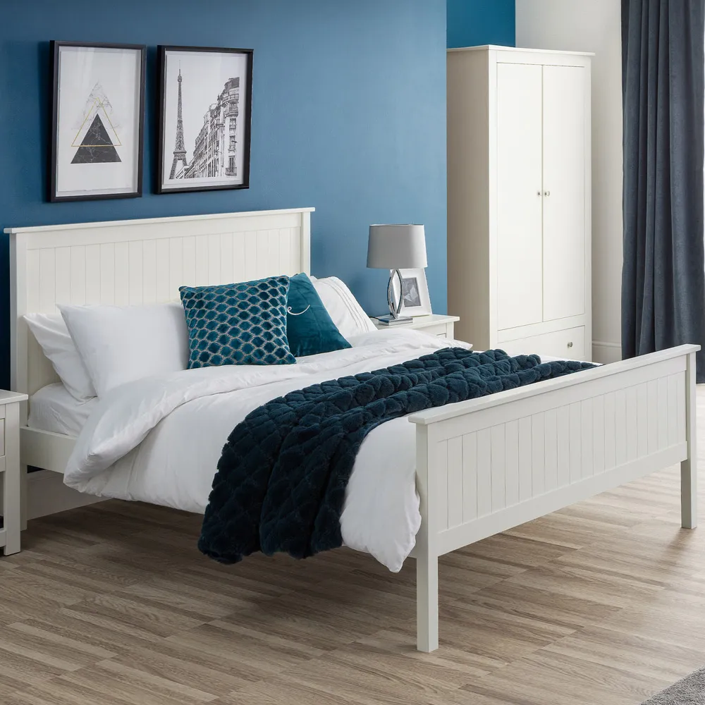 Maine King Size Bed Frame - White