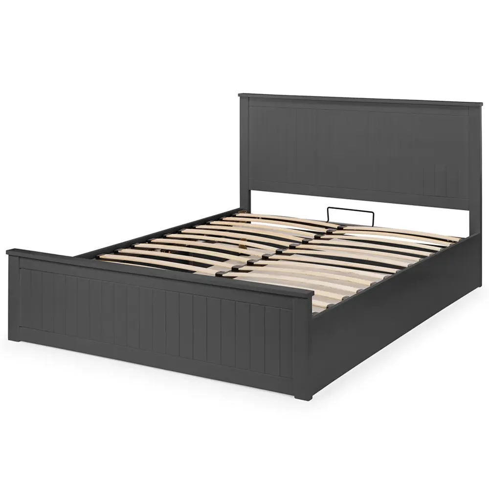 Maine King Size Ottoman Bed - Anthracite
