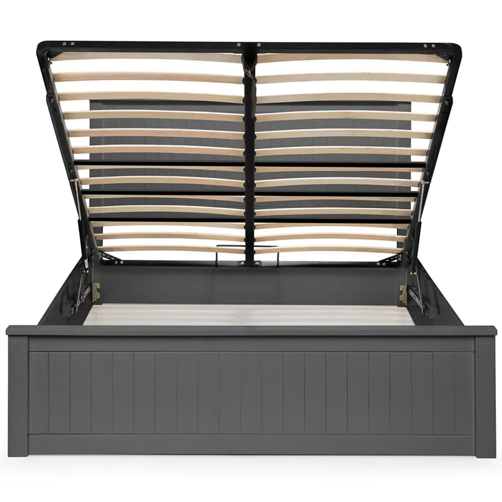 Maine King Size Ottoman Bed - Anthracite