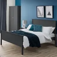 Maine Single Bed Frame - Anthracite