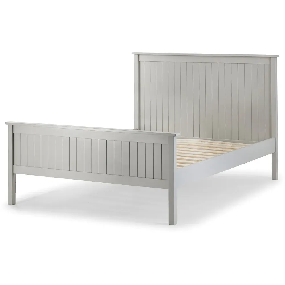 Maine Single Bed Frame - Grey, Pine