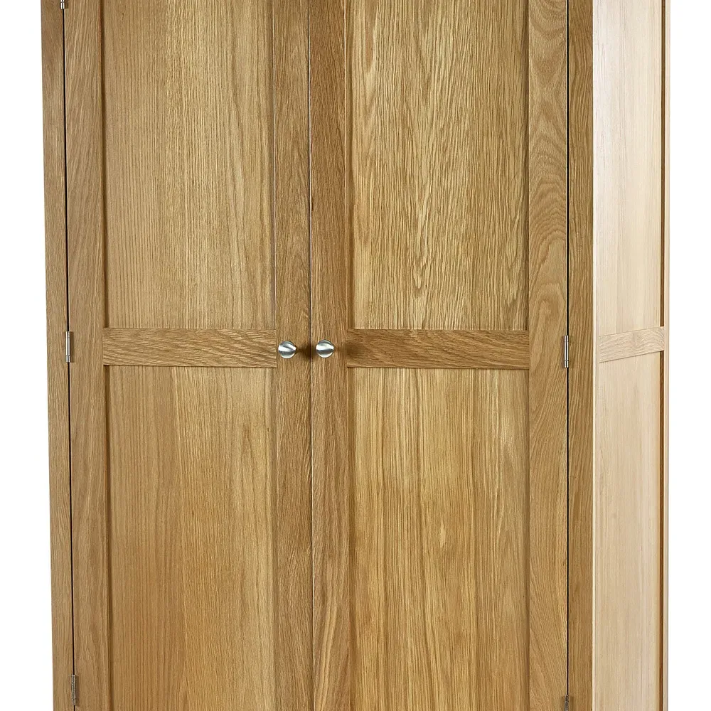 Mallory 2 Door Single Drawer Combination Wardrobe - Brown, Oak
