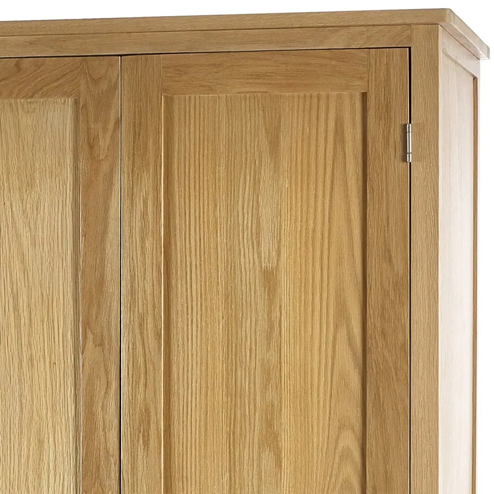 Mallory 2 Door Single Drawer Combination Wardrobe - Brown, Oak