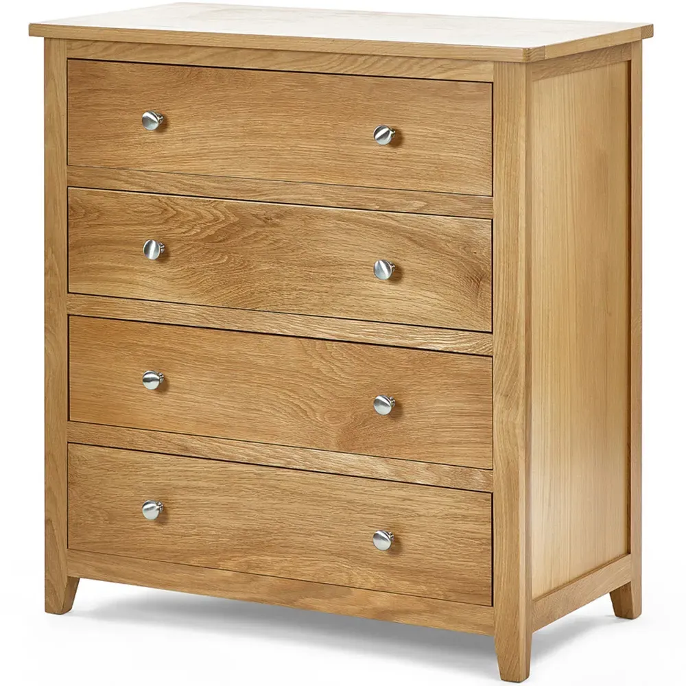 Mallory 4 Drawer Chest of Drawers - Brown, Oak