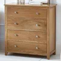 Mallory 4 Drawer Chest of Drawers - Brown, Oak
