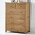Mallory 6 Drawer Chest of Drawers - Brown, Oak