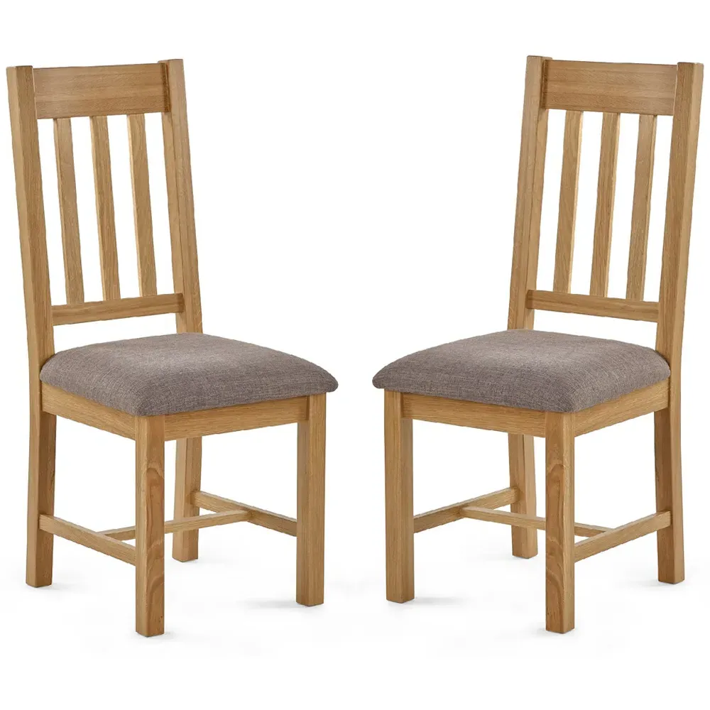 Mallory Set of 2 Dining Chairs - Wood, Oak