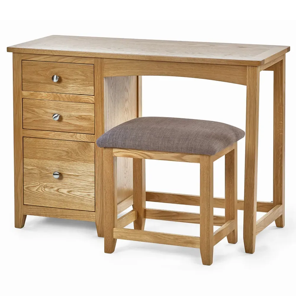 Mallory Single Dressing Table Set - Brown, Oak