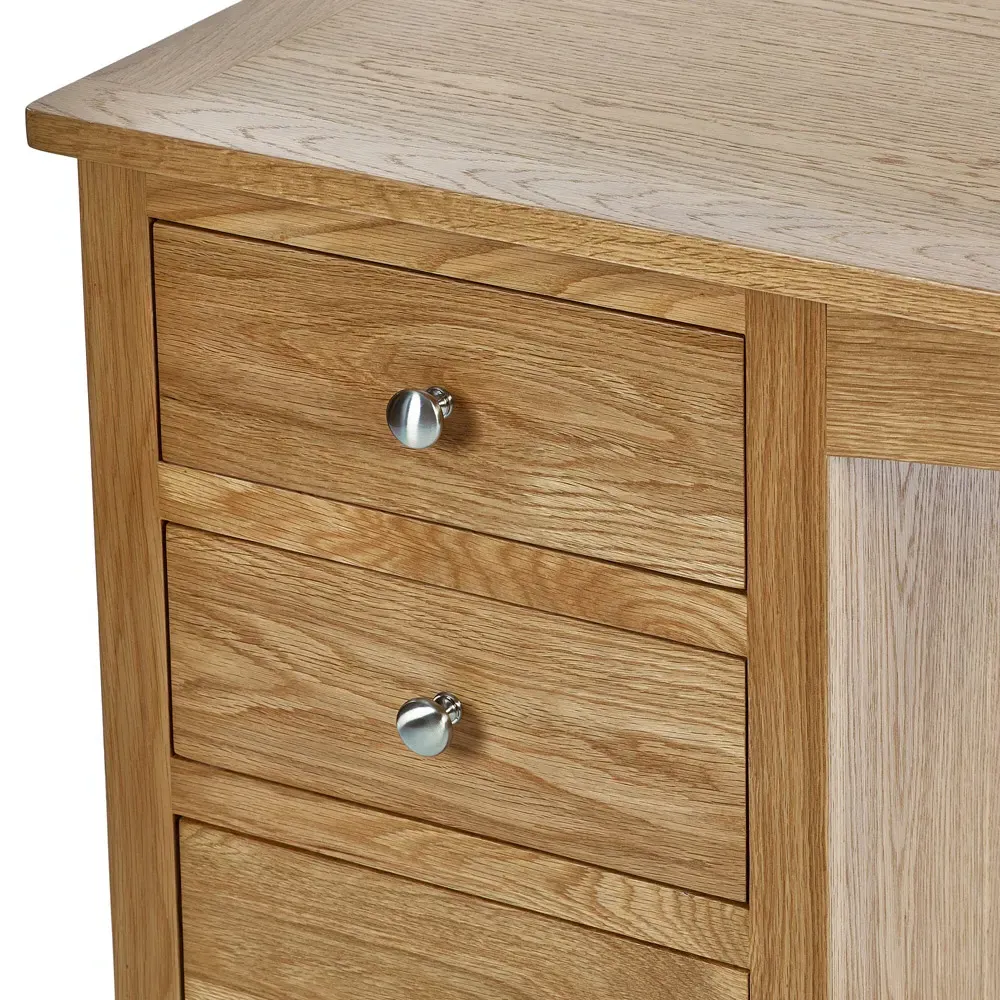 Mallory Single Dressing Table Set - Brown, Oak