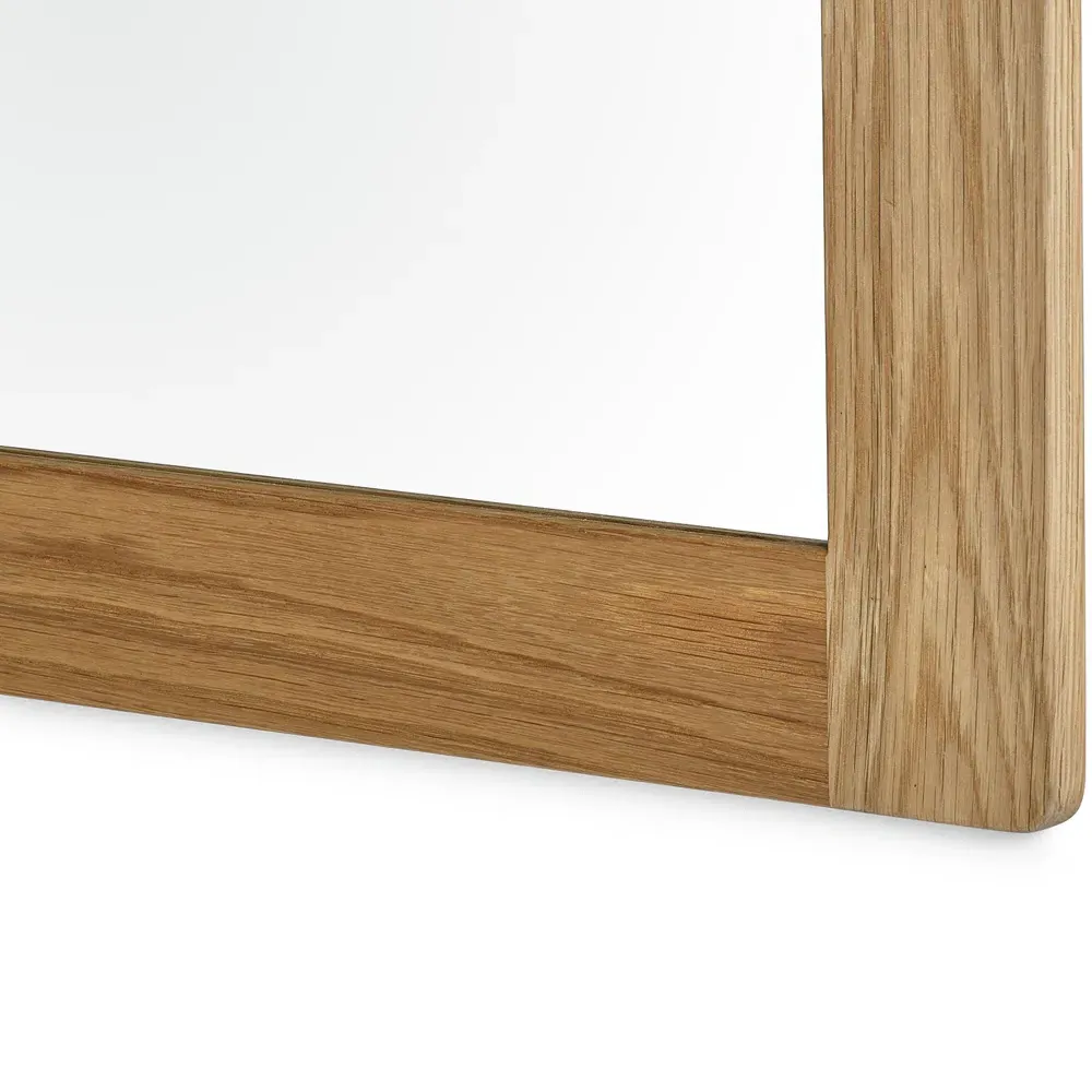 Mallory Wall Mirror - Brown, Oak