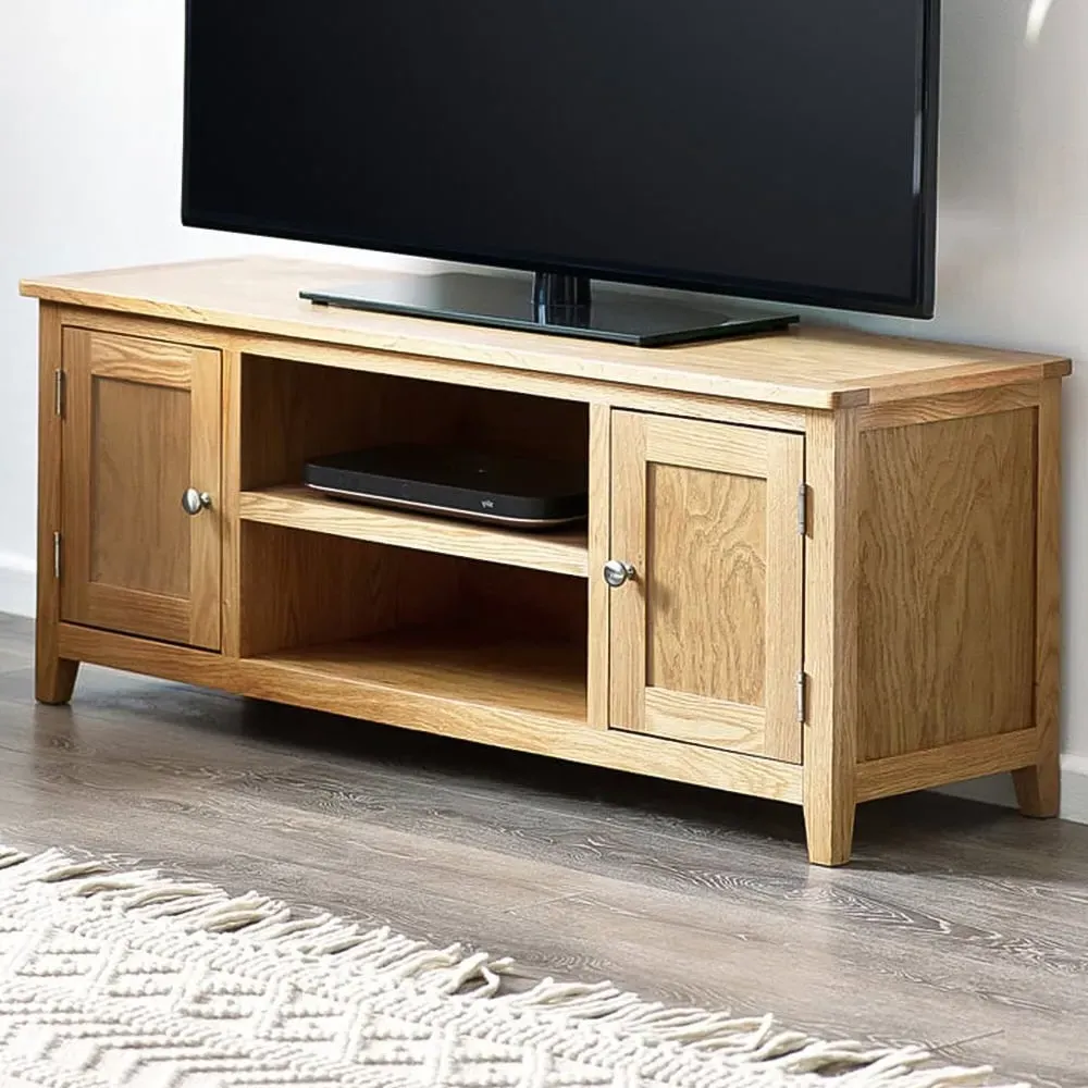Mallory Widescreen TV Unit - Wood, Oak image