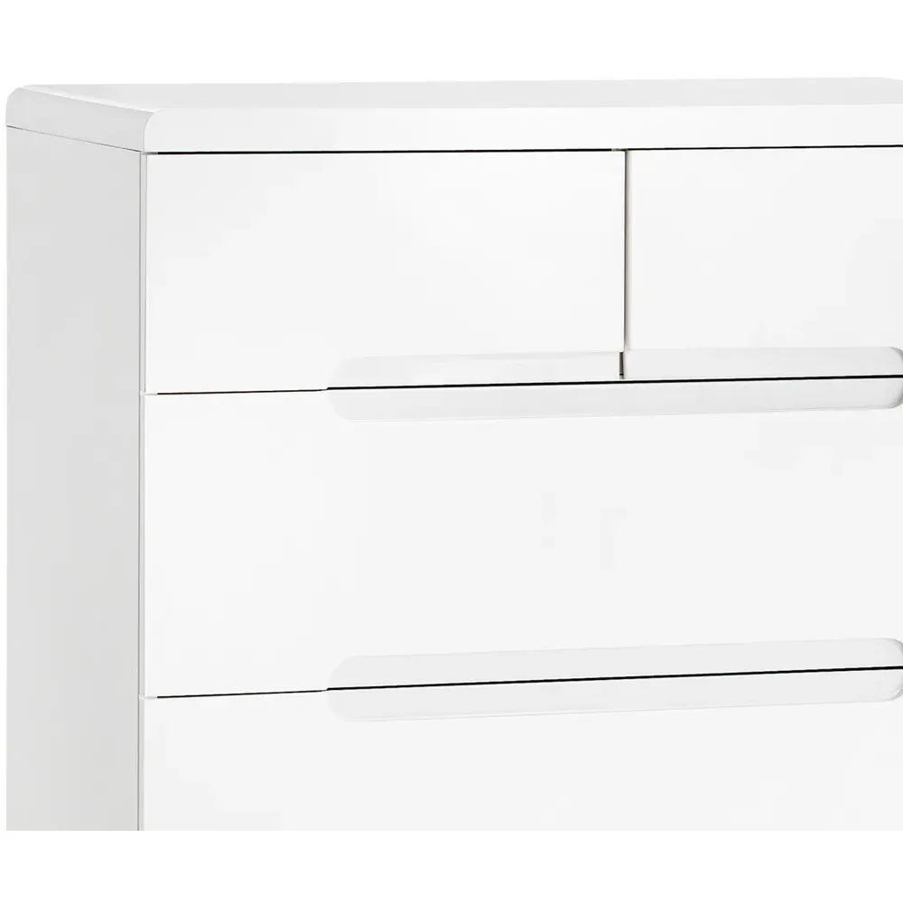 Manhattan 5 Drawer Chest of Drawers - White