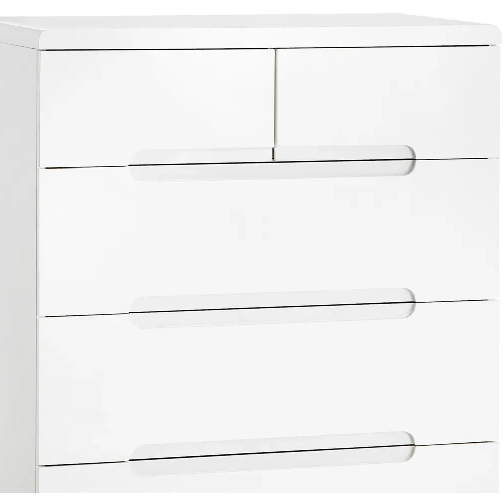Manhattan 5 Drawer Chest of Drawers - White