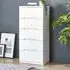 Manhattan 5 Drawer Narrow Chest of Drawers - White