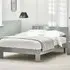 Manhattan Double Bed Frame - Grey, Lacquer