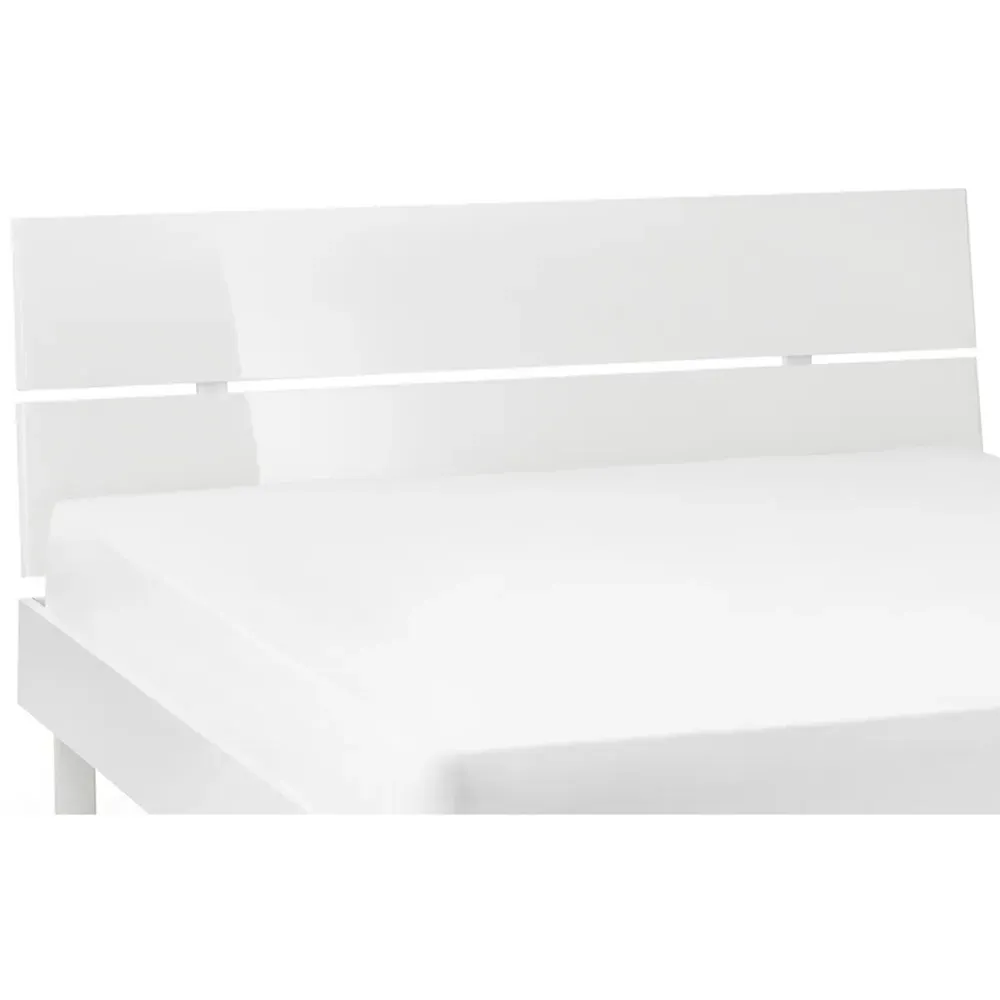 Manhattan Double Bed Frame - White, MDF