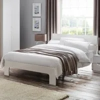 Manhattan Double Bed Frame - White, MDF