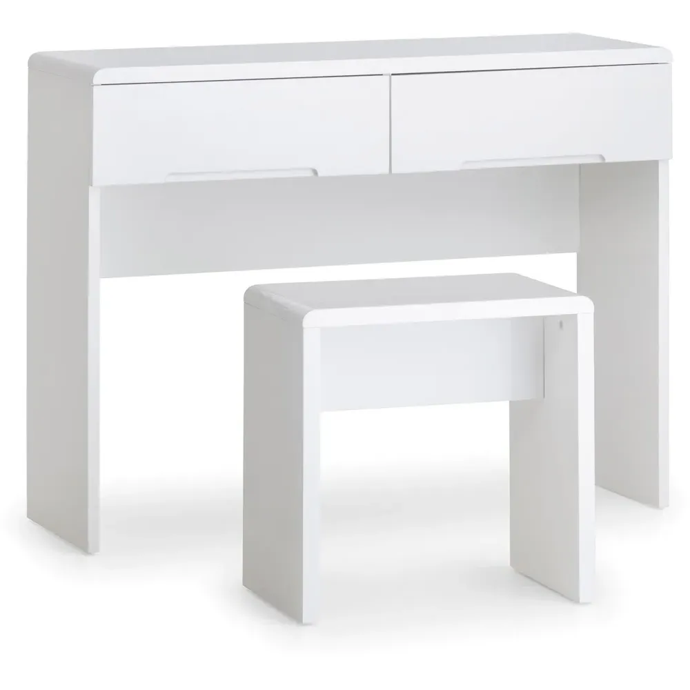 Manhattan Dressing Table Stool - White