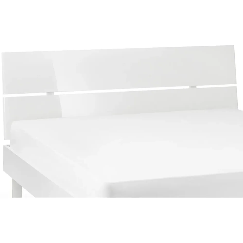 Manhattan King Size Bed Frame - White, MDF
