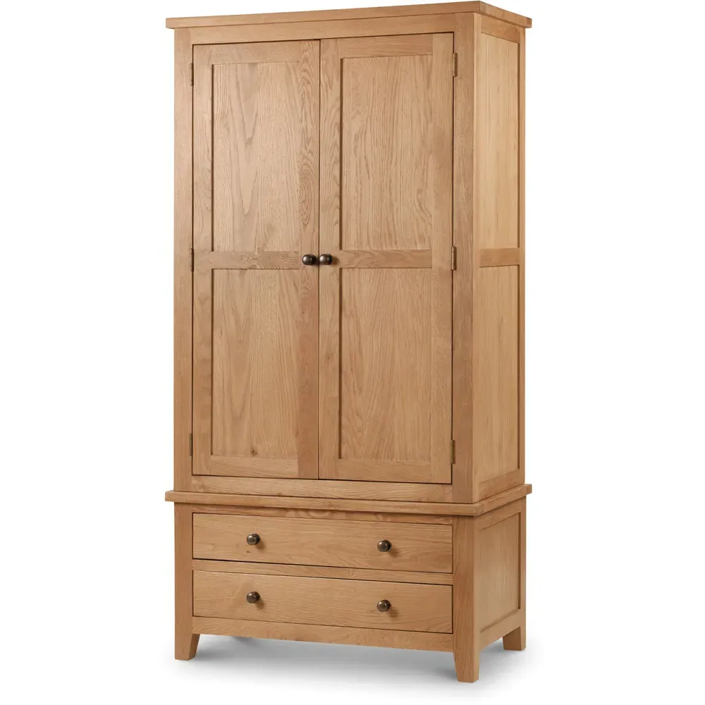 Marlborough 2 Door 2 Drawer Combination Wardrobe - Oak
